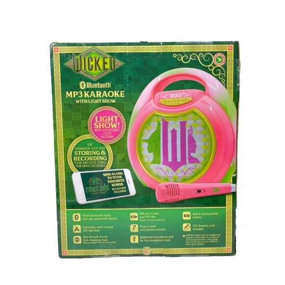 WICKED Bluetooth MP3 Karaoke Machine With Light Show - Picture 10 of 14